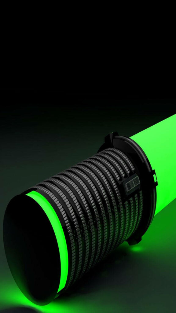 Futuristic Neon Green LED Wallpaper for Samsung Galaxy S7 Edge