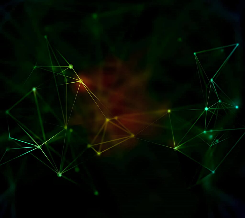Futuristic Neon Green and Yellow Abstract Wallpaper Background