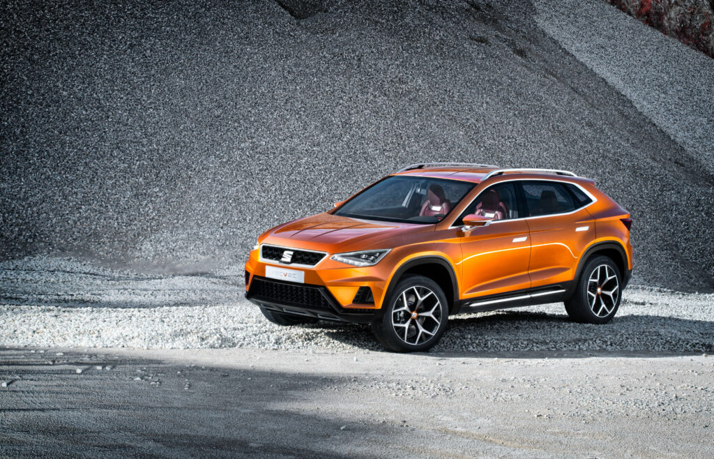 Dynamic Orange SUV Wallpaper: Adventure Meets Modern Elegance