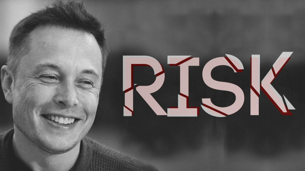 Enigmatic Elon Musk: Exploring the Meld of Gray Aesthetics and Pink Risk in a Captivating Portrait Wallpaper