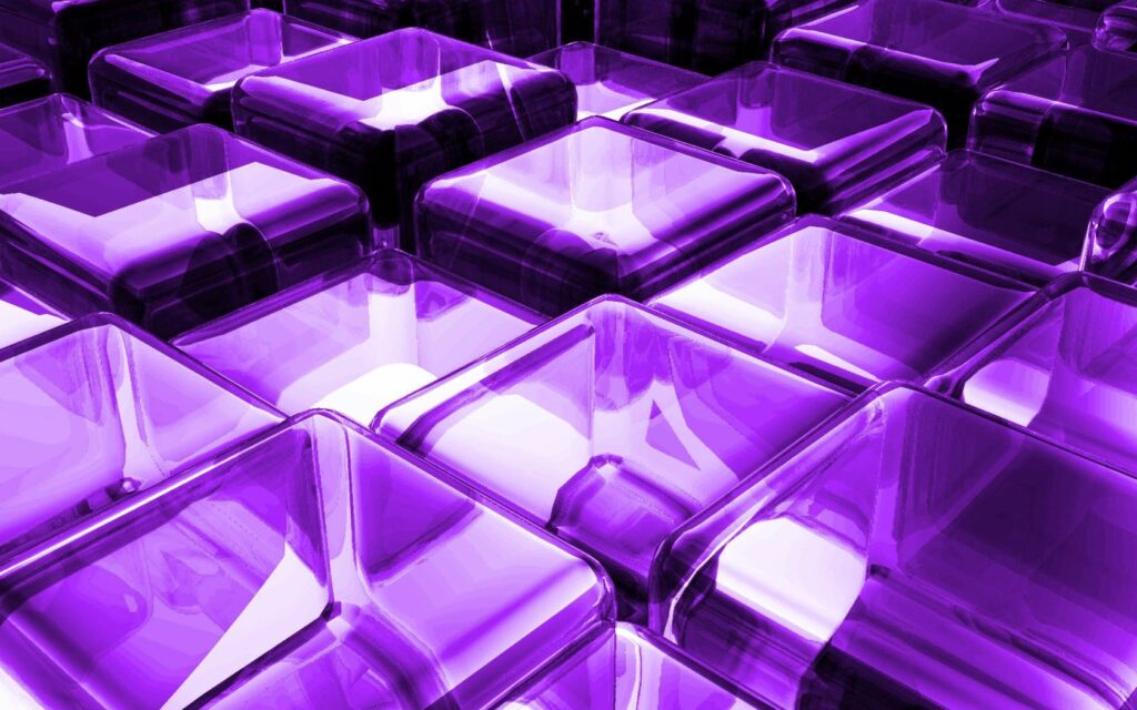 Futuristic Purple Glass Block Wallpaper - 1680x1050 Background