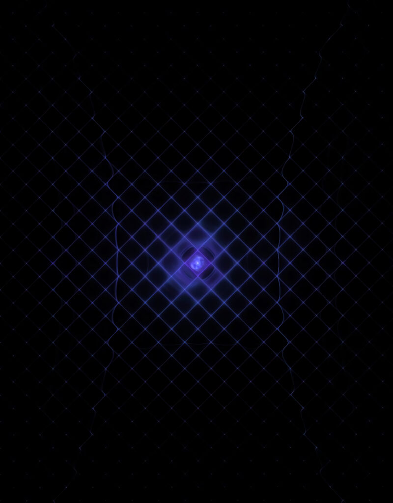 Futuristic Purple Grid Wallpaper - Dark Abstract Design 1600x2048