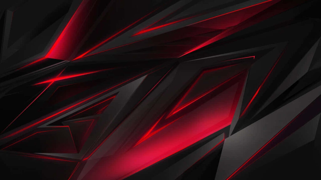 Futuristic Red & Black Abstract Vector Wallpaper Background