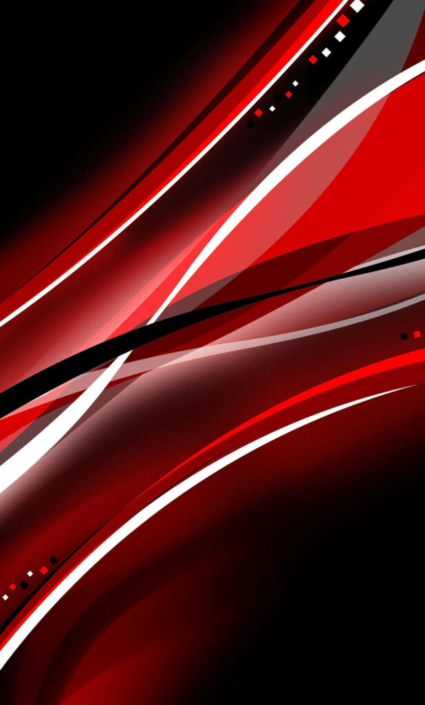 Future Vision: A Mesmerizing Red and Black Flow Wallpaper for Your iPhone