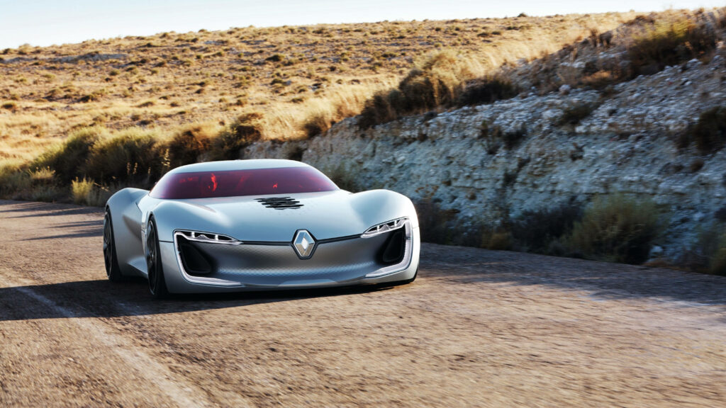 The Future is Here: Renault Trezor Car Glides Through Countryside in Stunning 4K Wallpaper