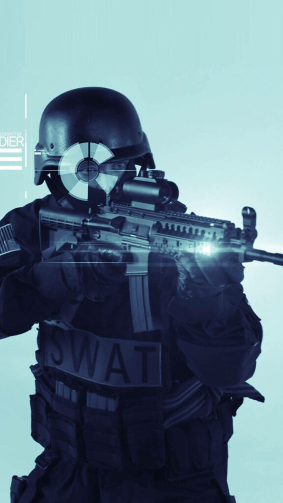 Futuristic SWAT Team Wallpaper for Samsung Galaxy S7 Edge
