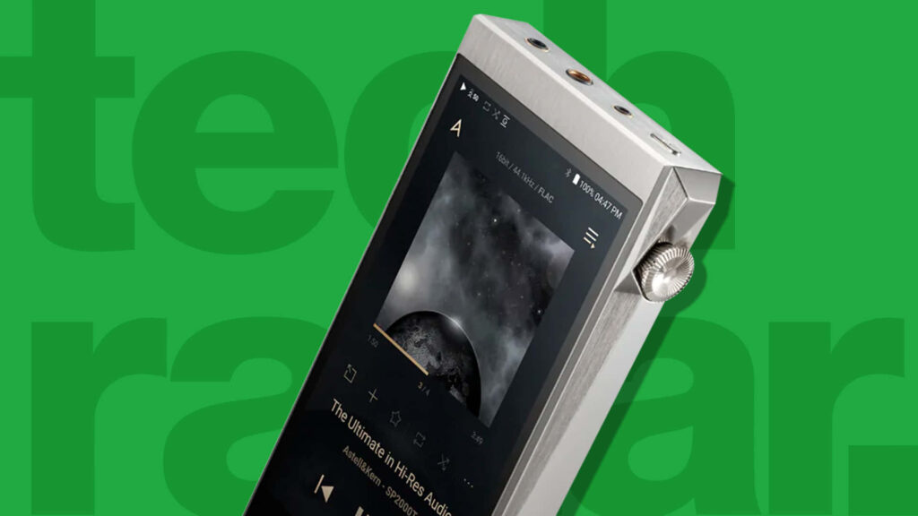 Sleek Silver Phone with Tech Radar - Premium Futuristic Wallpaper