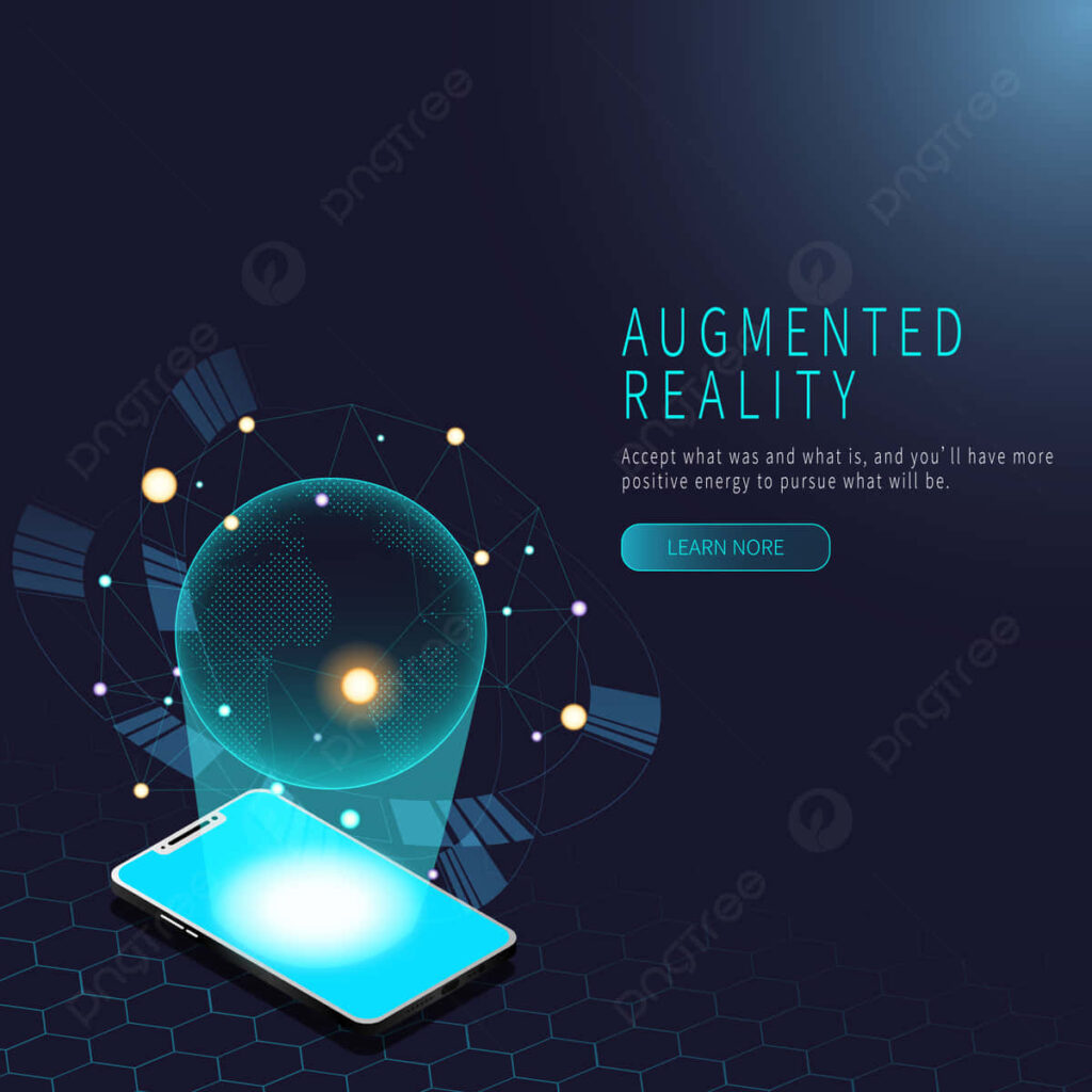 Futuristic Smartphone AR Wallpaper: Glow & Digital Innovation
