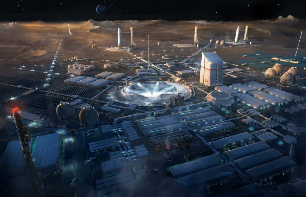 Futuristic Space Station Wallpaper: Stunning Earth View & Advanced Architecture