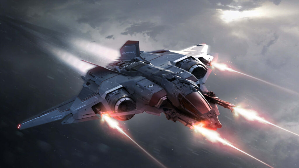Futuristic Spacecraft Wallpaper: Thrilling Exploration in Dynamic Speed