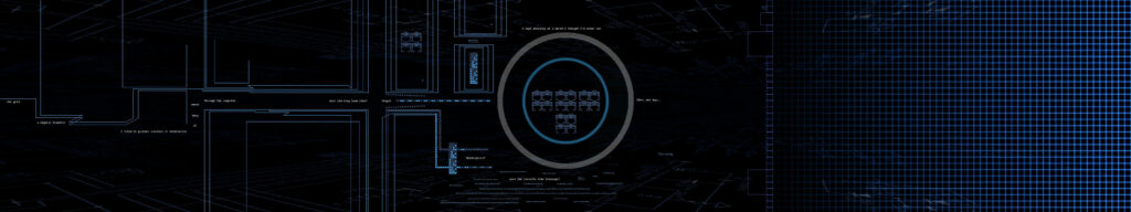 Futuristic Blue Abstract Circuit Wallpaper with Dark Background