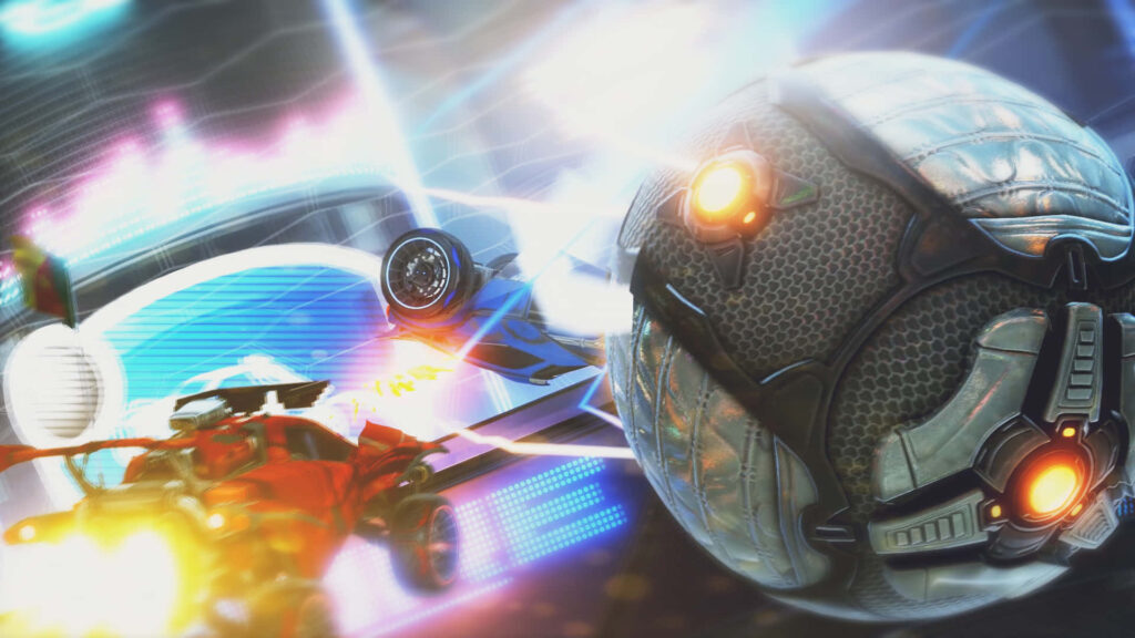 Velocity Clash: A Glimpse into the Speedy World of Futuristic Vehicular Soccer Wallpaper