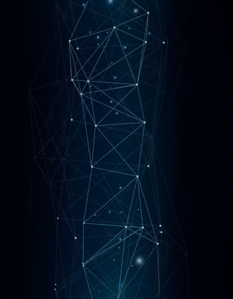 Futuristic Dark Background Wallpaper: Intricate Network of Lines & Nodes