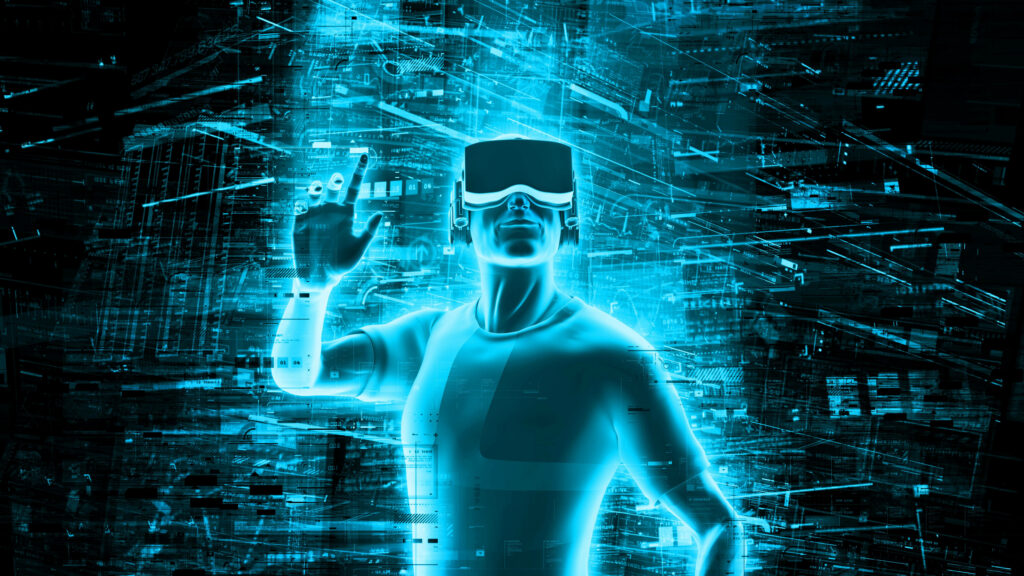 Futuristic VR Wallpaper: Boosting Productivity & Innovation