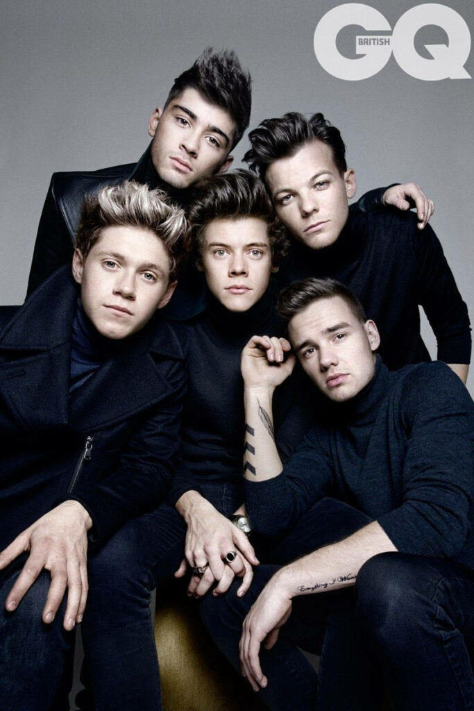 British Heartthrobs Unite: One Direction's Fab Five Strike a Pose in Epic GQ Magazine Cover Wallpaper