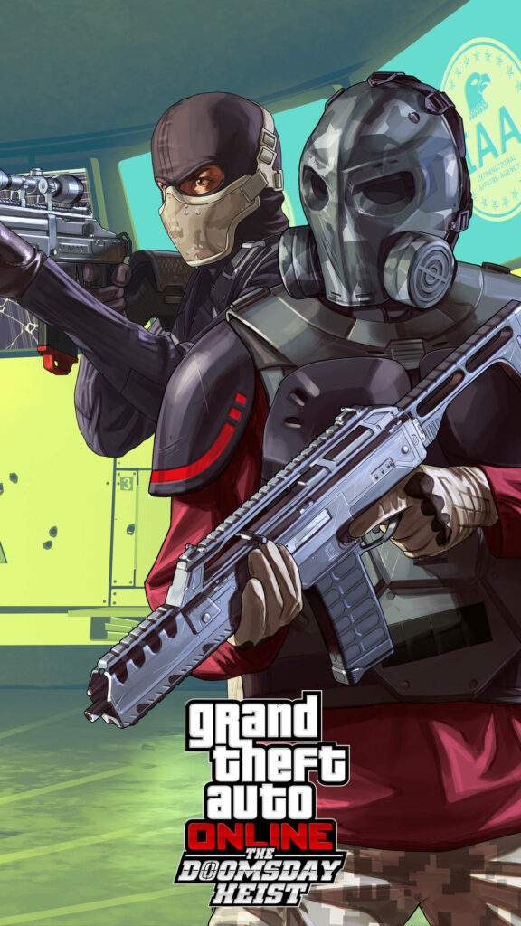 Thrilling Wonders of GTA 5 on iPhone: Dive into the Dynamic World of Los Santos Wallpaper