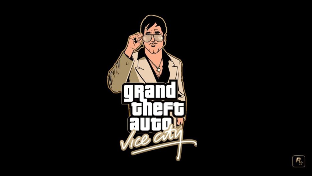 Tommy Vercetti GTA Vice City wallpaper black background classic gaming fan art design