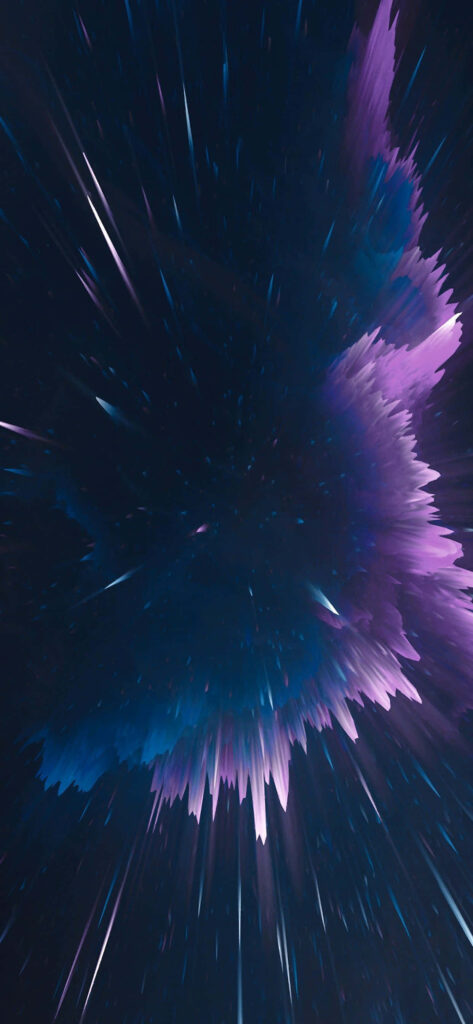 Vibrant Nebula: Captivating Purple Space Explosion - Iphone Xr Space Background Wallpaper