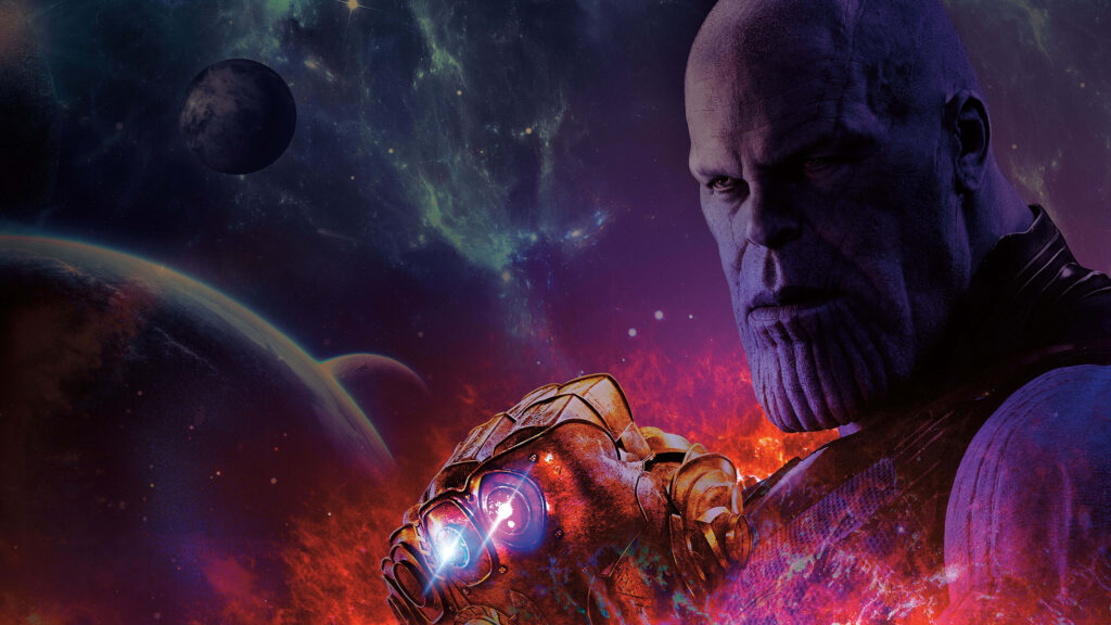 Galactic Conqueror: Thanos Reigns in 4K Wallpaper