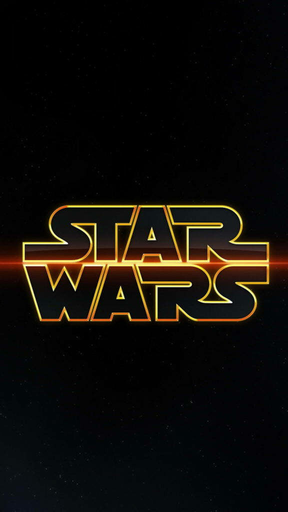 Galactic Gold: Enhancing Your iPhone Screen With Star Wars Splendor Wallpaper
