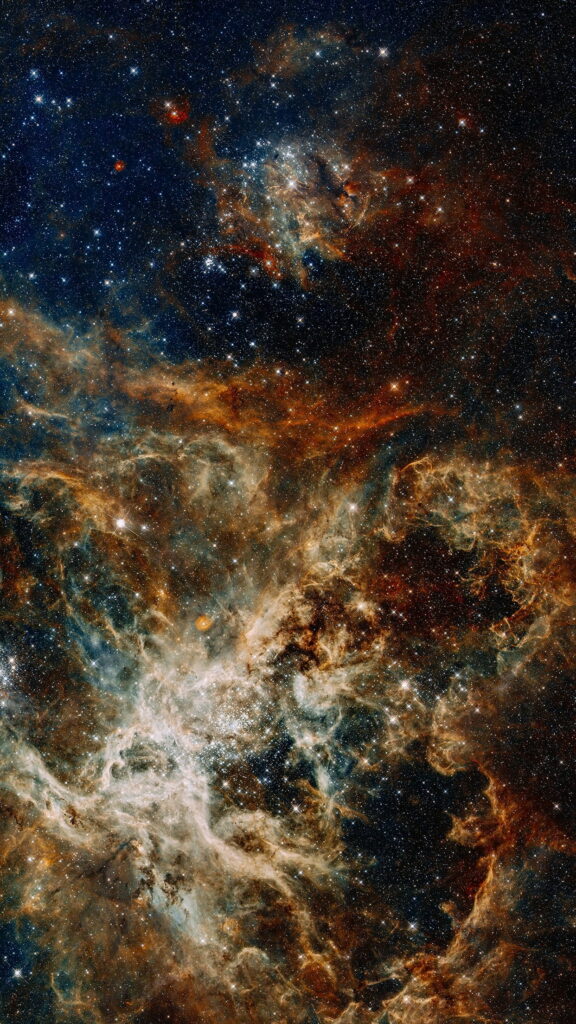 Stellar Perspectives: A Striking HD Portrait Display of a Galactic Wonder Wallpaper