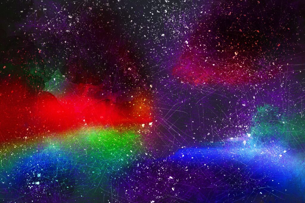 Cosmic Multicolored Spot Wallpaper – 3000x2000 High-Quality Background