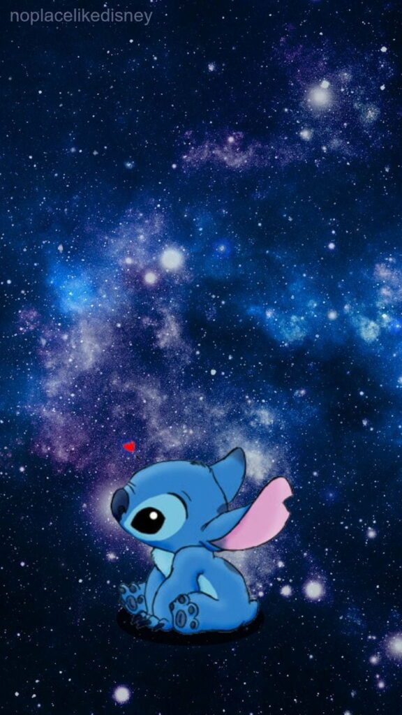 Disney's Galactic Stitch: An HD Phone Wallpaper for Infinite Adventures