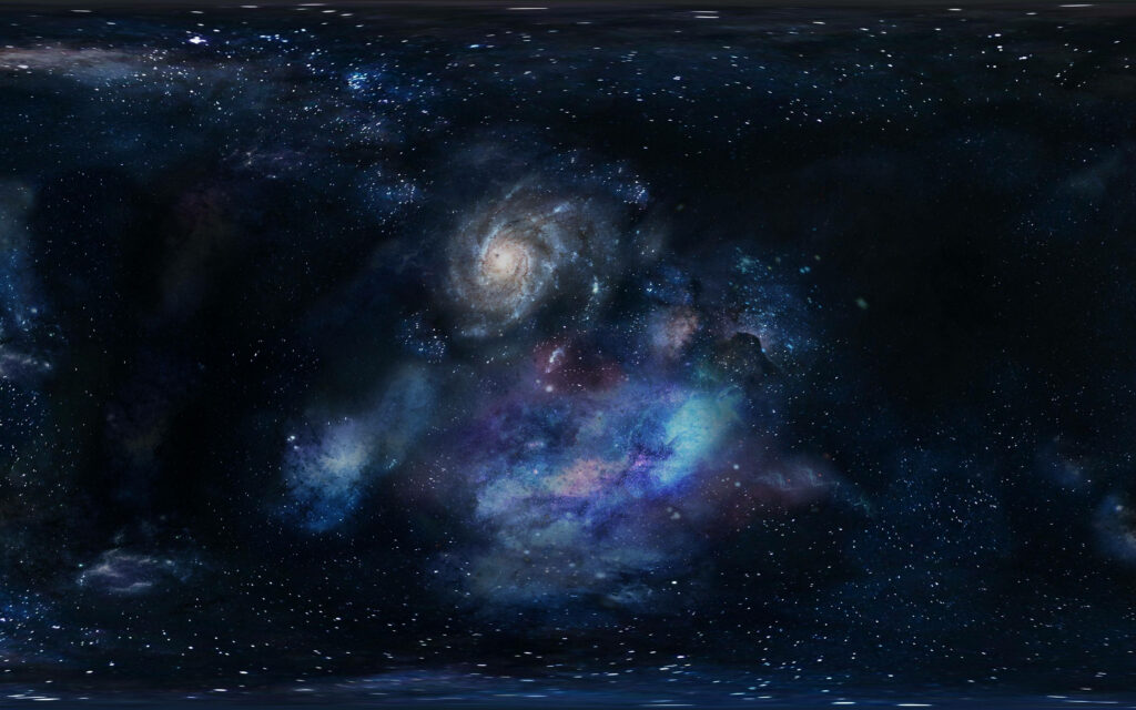 Stellar Tapestry: Vibrant Space Clouds and Glittering Stars in 4K Ultra HD Wallpaper