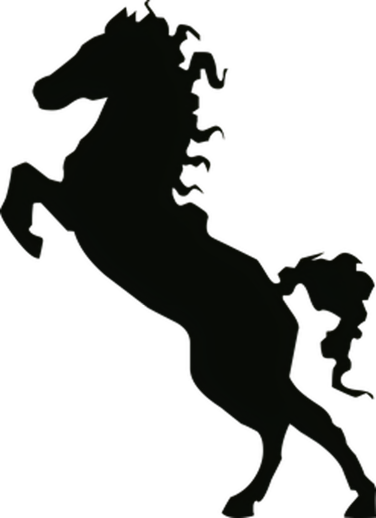 Galloping Horse Silhouette Wallpaper: Strength & Freedom Background