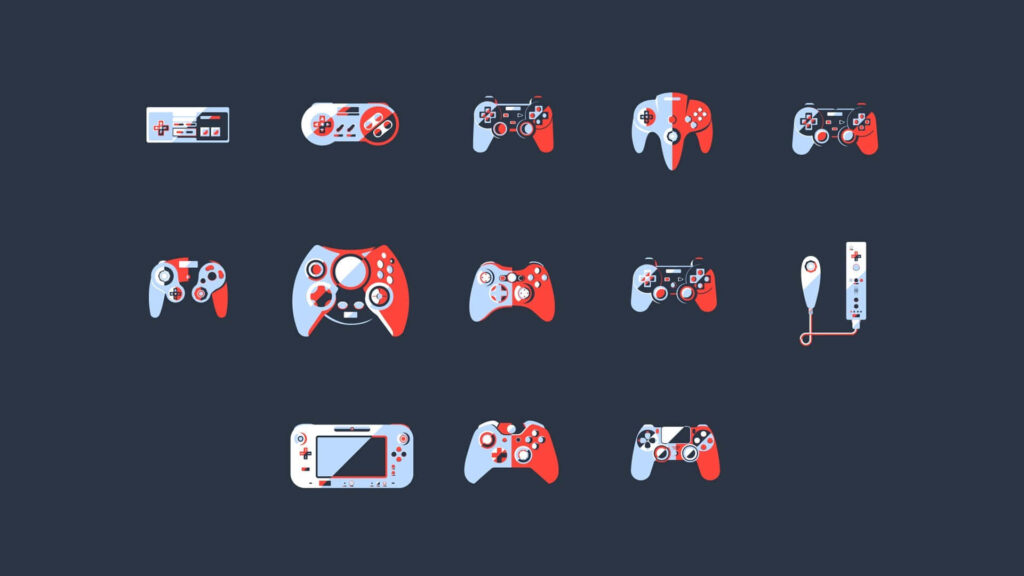 Game Controller Evolution Wallpaper: Designs Through Gaming History