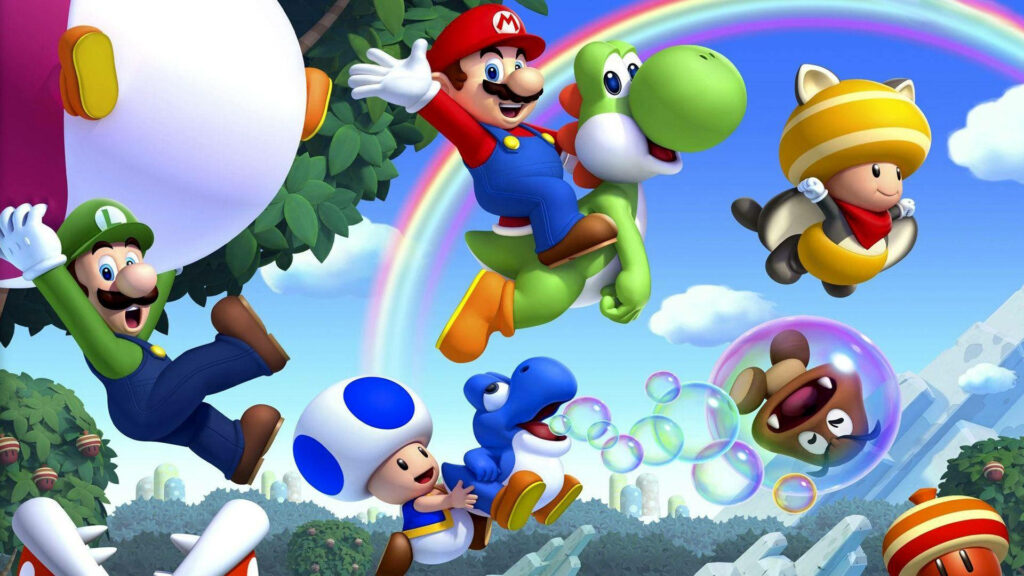 Nintendo Duo Dominates: Fun-filled Wii Sports Gathering! Wallpaper