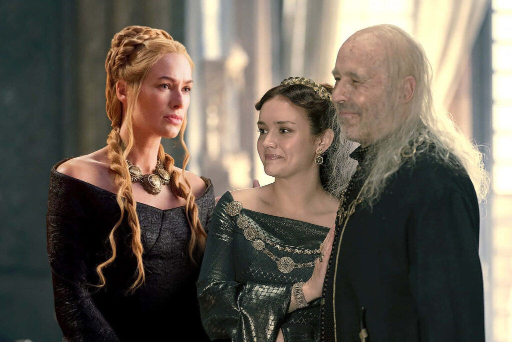 Game of Thrones Wallpaper: Characters in Ornate Medieval Backdrop
