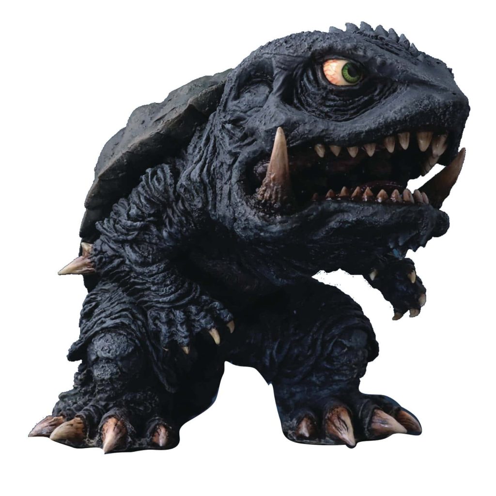 Detailed collectible Gamera figure with textured shell and fierce open-mouthed pose wallpaper