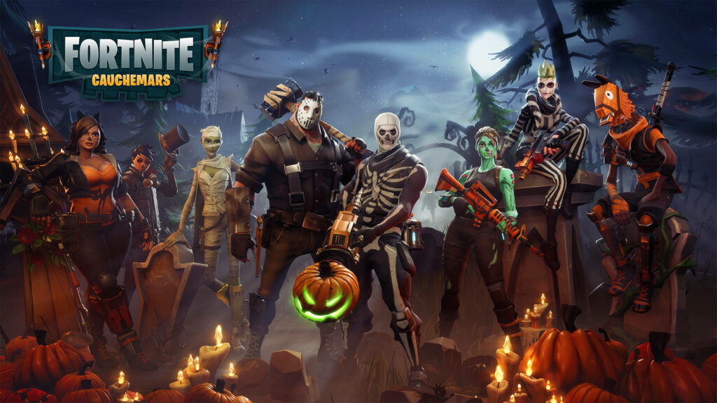 Fortnite's Spooky Squad: Unleashing Halloween Havoc in Fortnitemares Wallpaper