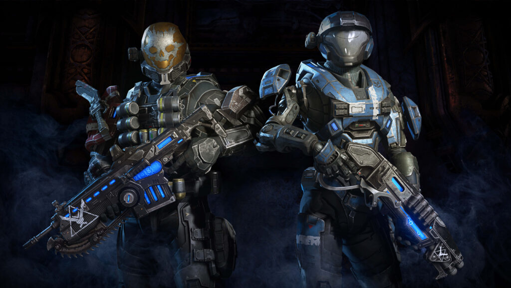 Gears of War 5 Characters Ready for Battle in Futuristic Armor Wallpaper