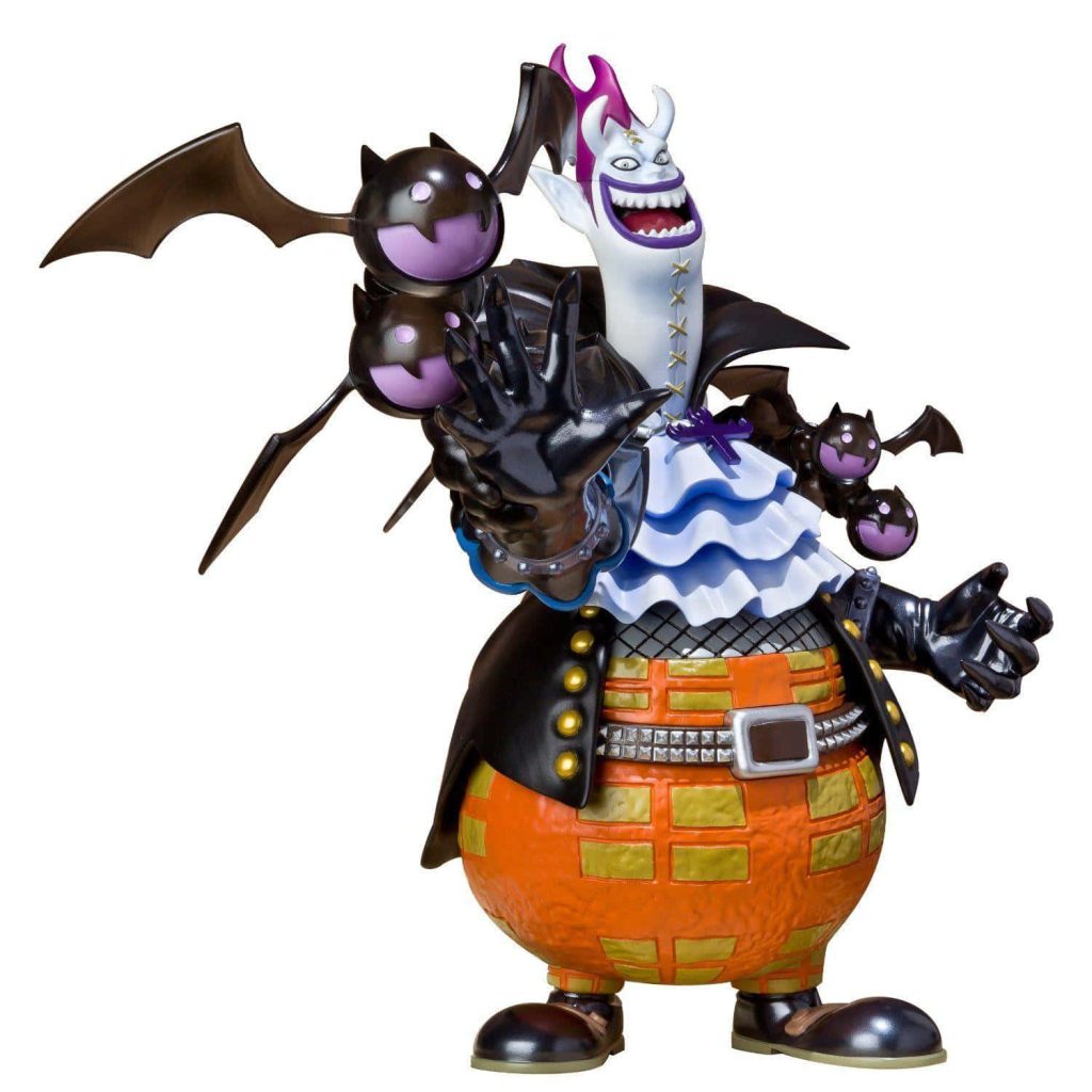 Gecko Moria One Piece anime figure with shadow bats vibrant detailed pirate wallpaper background