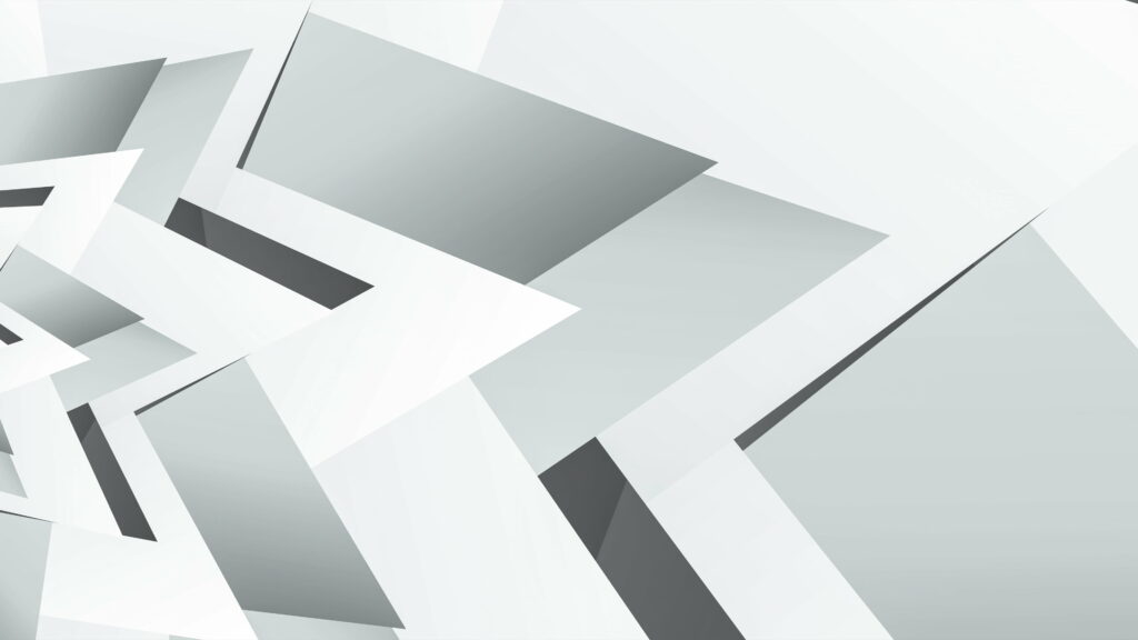 Whimsical Digital Exploration: Geoline White Abstract in 4K Wallpaper