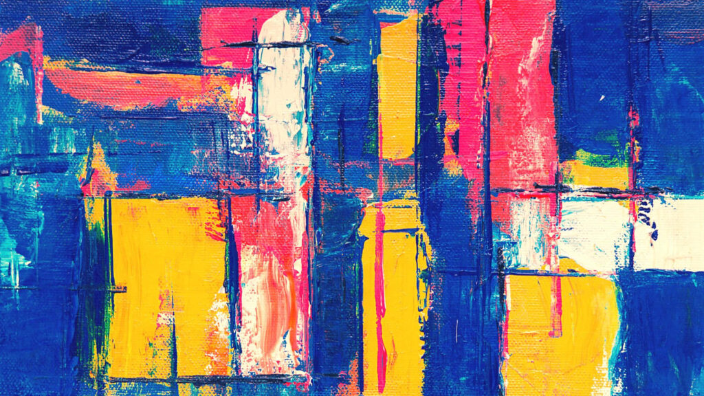 Vibrant Geometric Abstract Wallpaper for 1920x1080 Screens