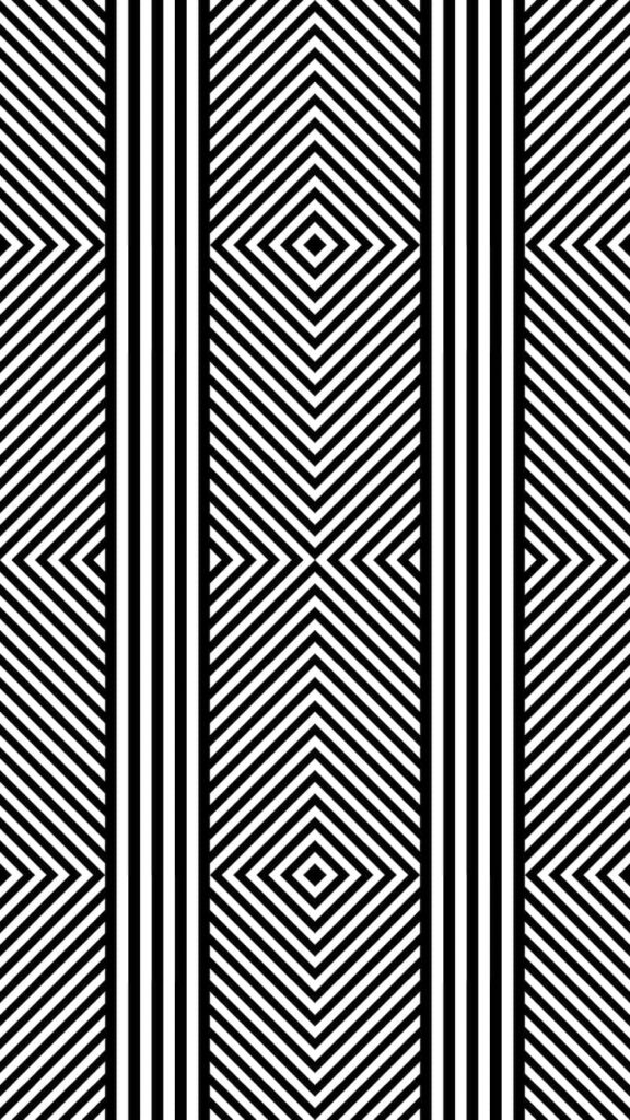 Bold Black and White Geometric Wallpaper for Modern Interiors