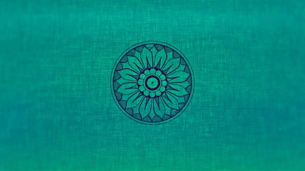 Blue Geometric Mandala Pattern: Captivating HD Wallpaper Background