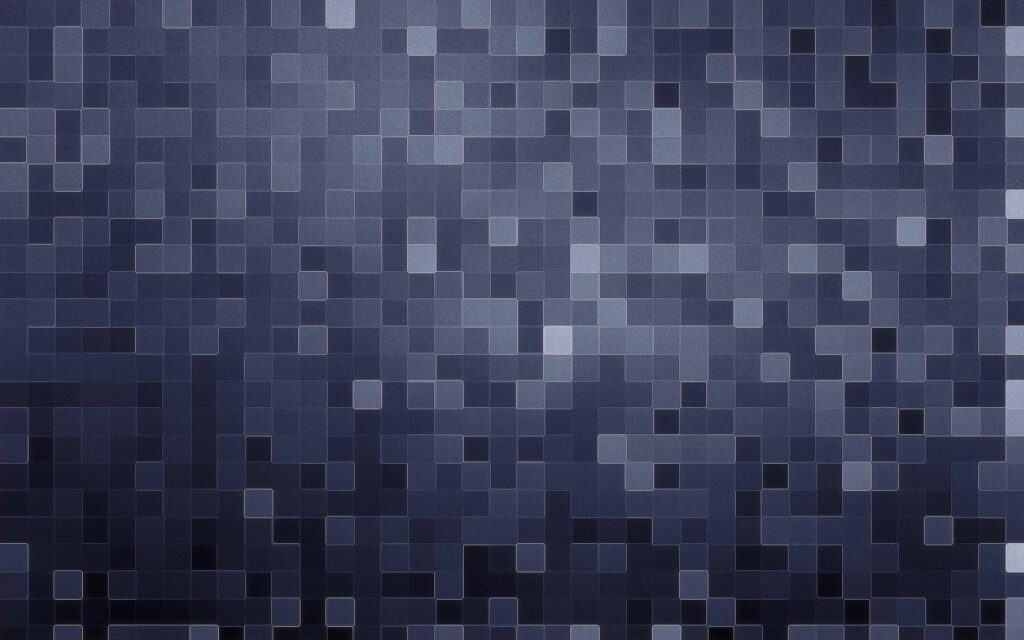 Geometric Grey and Blue Cube Wallpaper - 2560x1600 Pixel Art