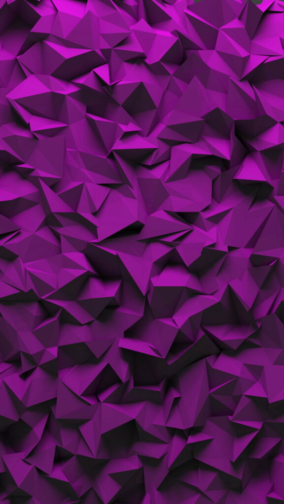 Purple Geometry: HD Phone Wallpaper with Textured Polygon Patterns