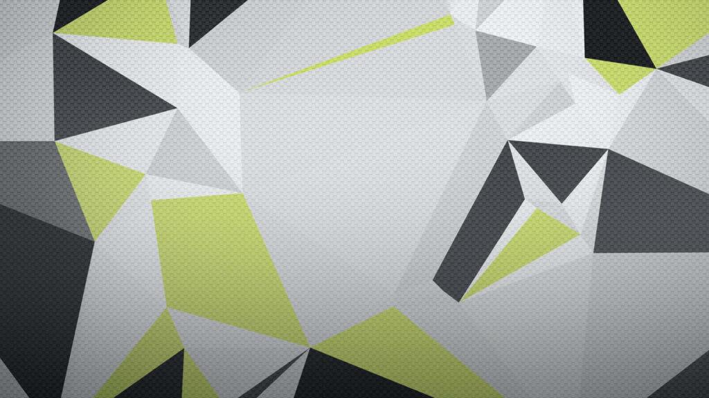 Dynamic Geometric Minimalism: HD Polygonal Background in Green & Gray Wallpaper
