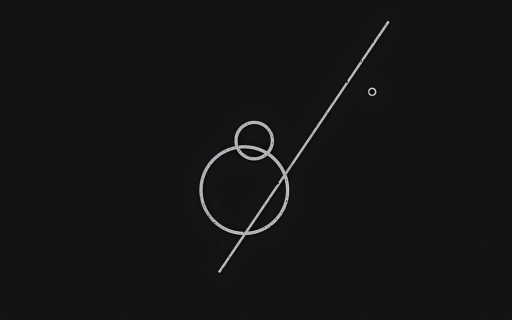 Geometric Minimalist Wallpaper - Dark Background with Thin Lines