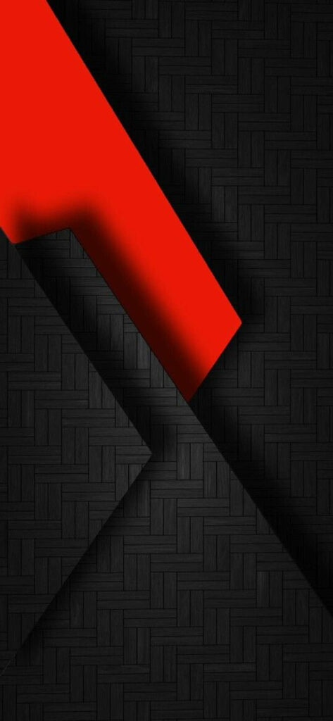 Vibrant Geometric Patterns: Stylish Red Shadows iPhone Wallpaper