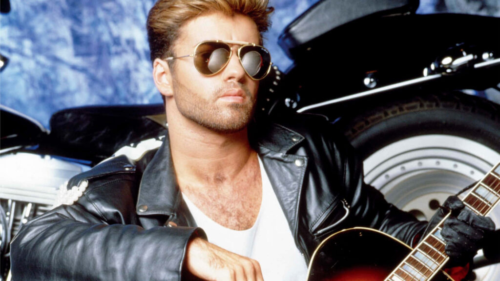 George Michael Wallpaper: Cool Sunglasses & Leather Jacket Vibe