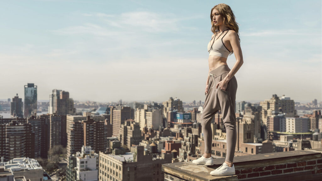 Gigi Hadid in Reebok Campaign: Stylish Athletic Wear Wallpaper