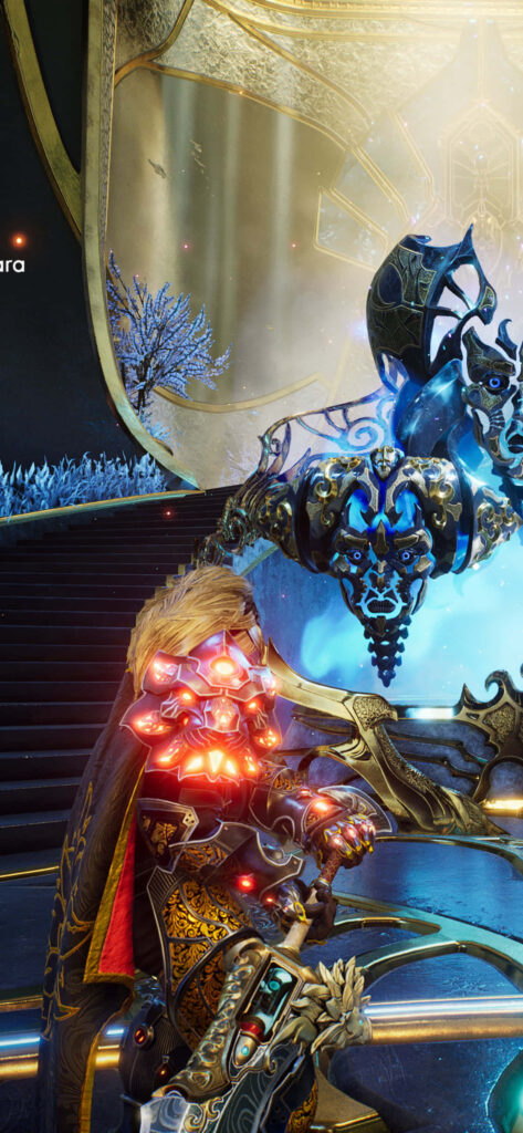 Battle Royale: Gilden Commander vs Seventh Sanctum in the Stunning World of Godfall Wallpaper