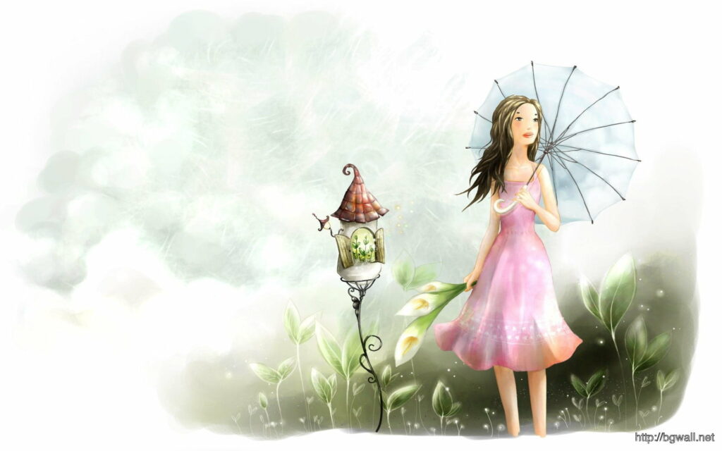 Adorable, Glamorous and High-Resolution Desktop Wallpaper featuring Girly Design