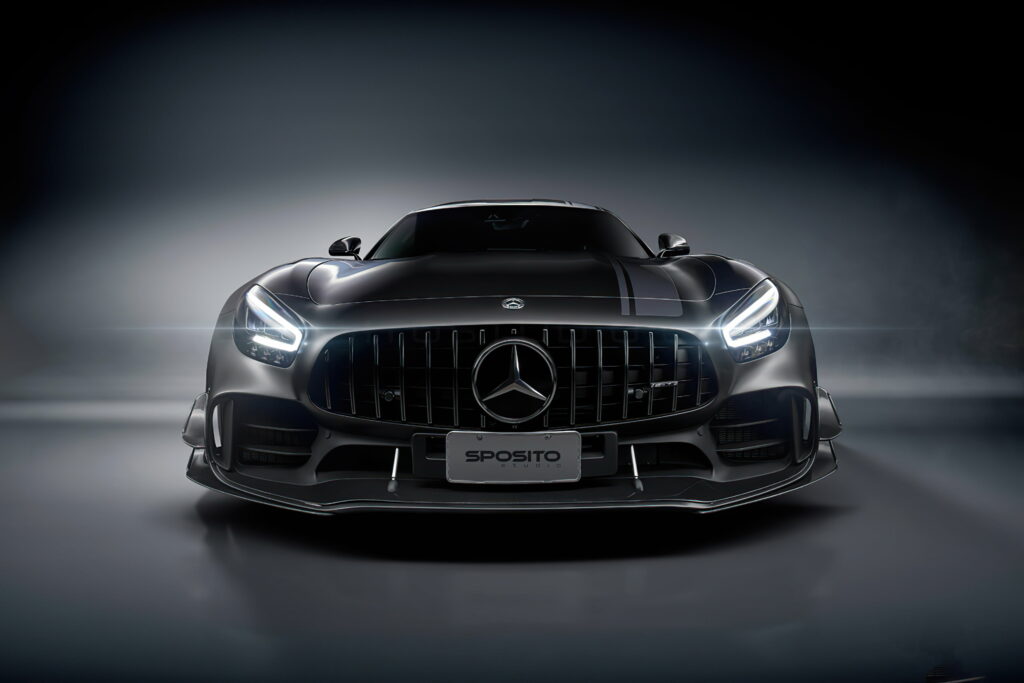 Mercedes-Benz AMG: Sleek and Powerful in Black - High-Res 4K Wallpaper